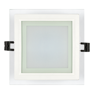 LED стъклен панел за вграждане, квадрат, 6W, 2700K, 220-240V AC, IP44