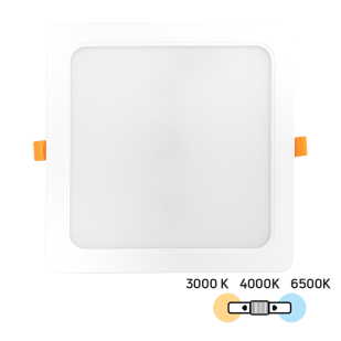 LED панел за вграждане, квадрат 24W, 3000K/4000K/6500K, 220-240V AC, IP54