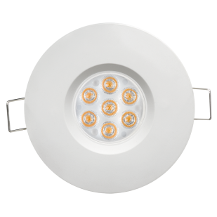 LED directional downlight for building-in 6.5W, 2700K, 220-240V AC, 45°, white, IP44