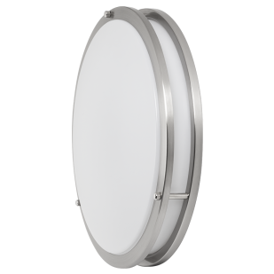 Decorative LED ceiling lamp 18W, 4200K, satin nickel