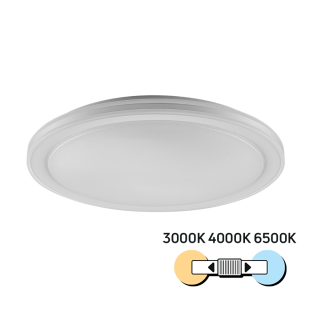 LED CCT плафониера, 24W, 3000K/4000K/6500К