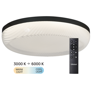 LED димираща ССТ плафониера с дистанционно управление, max.72W, 3000K-6000К