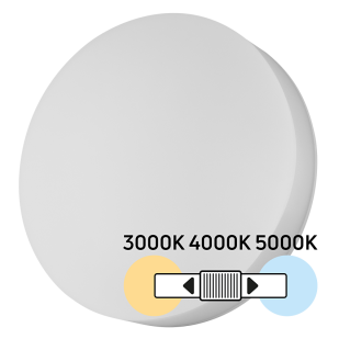 LED плафониера 18W/24W/30W, CCT 3000K/4000K/5000K, IK08, IP54