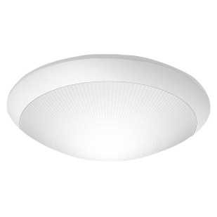 LED Плафониера, кръг, бяла рамка, Е27, IK08, IP65