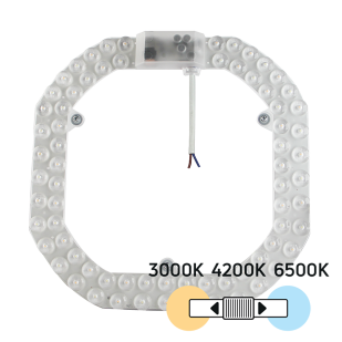 Магнитен LED модул за плафониери с превключвател, 36W, 3000K/4200K/6500K, 220V-240V AC