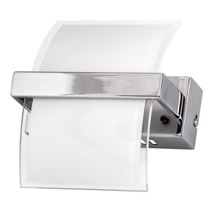 LED wall lighting fixture 5W, 2700K, chrome, IP20