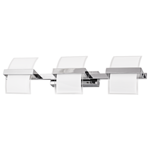 LED wall lighting fixture 15W, 2700K, chrome, IP20