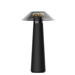LED dimmable rechargeable table lamp 1.6W, 3000K, IP44, black