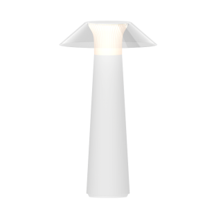 LED dimmable rechargeable table lamp 1.6W, 3000K, IP44, white