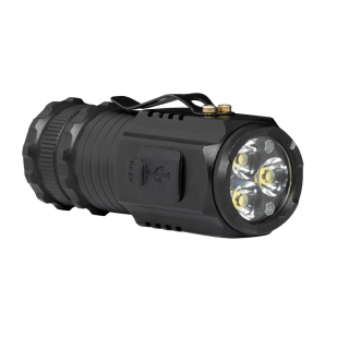 Portable LED flashlight with magnetic base and clip 3*5W, 6500K, 5V DC, IP44