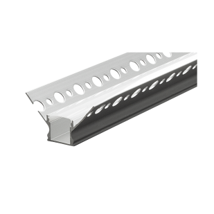 Aluminium profile for gypsum board, for interior angle, 13mm, 3m