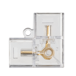 L- connector for LT5X7xx, 90°, 2 pins