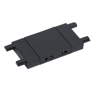 Straight connector for slim rail for surface mounting