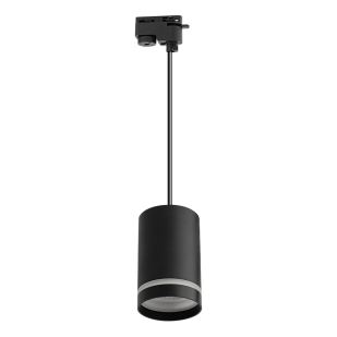 Тяло за релсов монтаж, двупроводно, GU10, 220-240V AC, IP20, черно