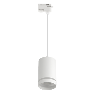 Тяло за релсов монтаж, двупроводно, GU10, 220-240V AC, IP20, бяло