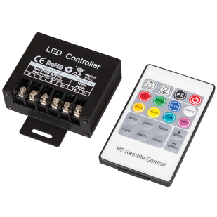 RF controller for RGB LED lighting 240W, 20A, 12-24V DC
