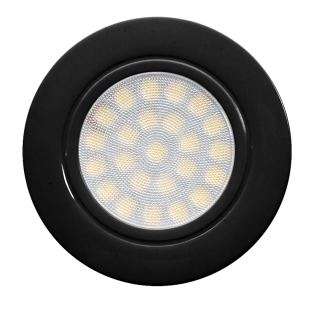 Mini LED downlight for building-in round 4W, 4200K, 220-240V AC, IP44, black