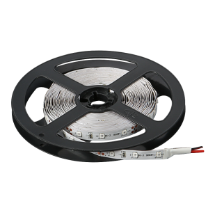 LED flexible strip 4.8W/m red, 12V DC, SMD2835, 60 LEDs/m, IP65