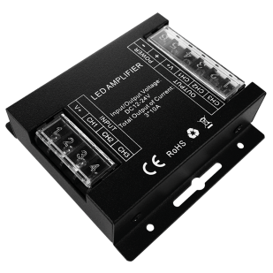 Amplifier for RGB LED strip 3X10A, 360W (12V DC), 12-24V DC